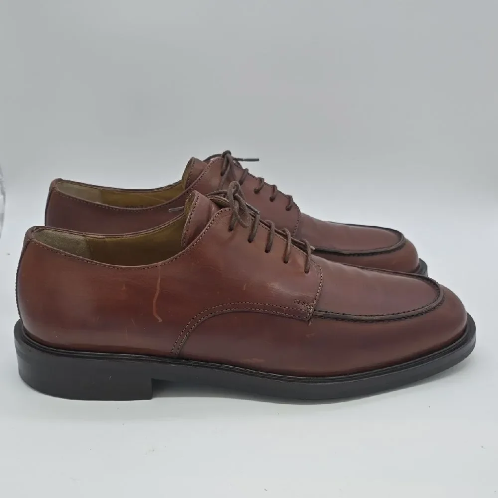 Cole Haan Men's Chestnut Brown Leather Derby Oxfords